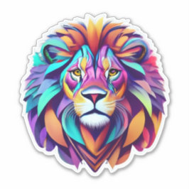 Roaring Creativity Lion Sticker Art
