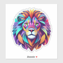 Roaring Creativity Lion Sticker Art