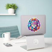 Roaring Creativity Lion Sticker Art (Laptop auf Schreibtisch)