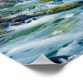 Roaring Creek Scene aus dem Pazifischen Nordwesten Poster (Ecke)