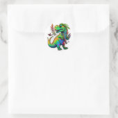 Roaring Dino: Fun Dinosaur Sticker Design" (Tasche)