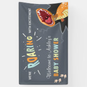 Roaring Dinosaur Baby Dusche Dino Backdrop Banner (Vertikal)