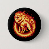 Roaring Fire Lion Button (Vorderseite)
