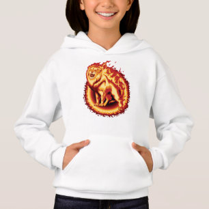Roaring Fire Lion Hoodie