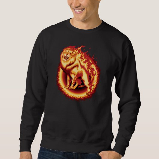 Roaring Fire Lion Sweatshirt (Vorderseite)