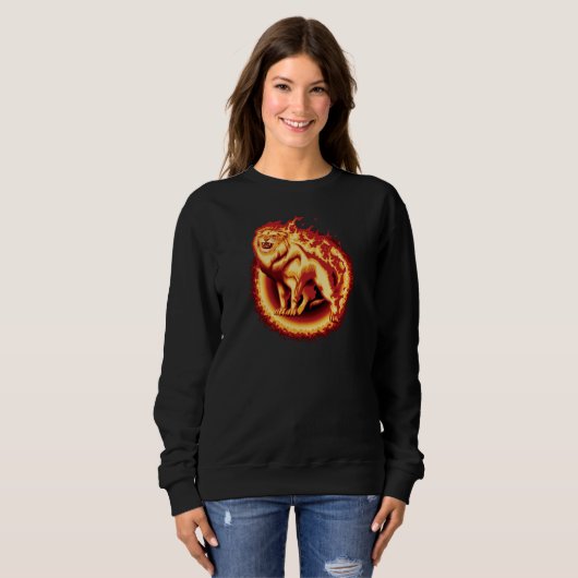 Roaring Fire Lion Sweatshirt (Vorne ganz)