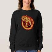 Roaring Fire Lion Sweatshirt (Vorderseite)