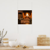 Roaring Fireplace Poster (Küche)
