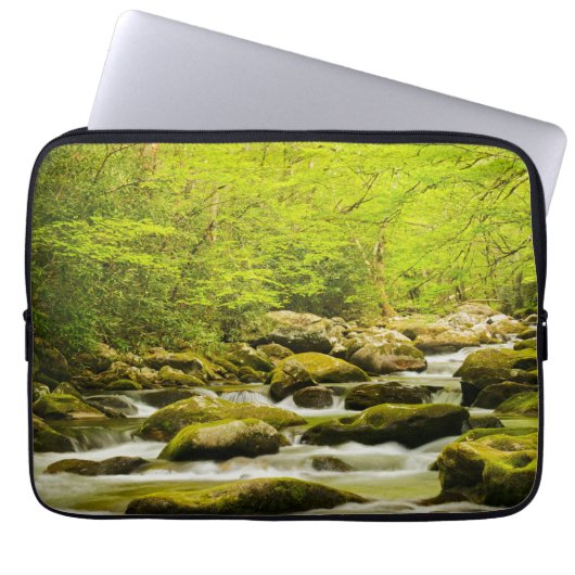 Roaring Fork im Frühjahr Laptopschutzhülle (Vorderseite)