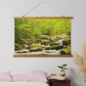 Roaring Fork im Frühjahr Wandteppich Mit Holzrahmen (Schlafzimmer)