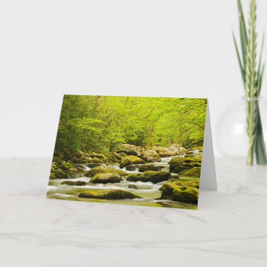 Roaring Fork im Frühling Karte (Vorderseite)