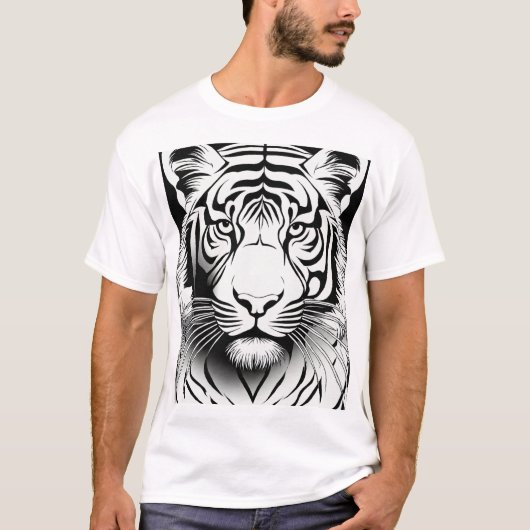 Roaring Fun: Die Tiger-T - Shirt der Kinder (Vorderseite)