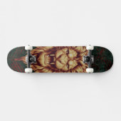 Roaring Fury: Lion Majesty Skateboard (Horizontal)