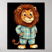 Roaring Giggles_ Lion In Pajama Costume For Sleepy Poster (Vorne)