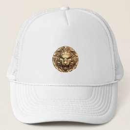Roaring Gold Lion Head Truckerkappe
