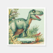 Roaring Good Time Dinosaur Party Serviette (Vorderseite)