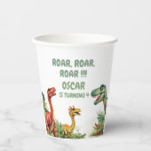 Roaring Good Time Dinosaurier Pappbecher (Vorderseite)