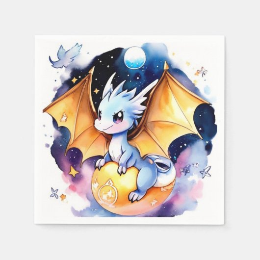 Roaring Good Time: Dragon Baby Dusche Serviette (Vorderseite)