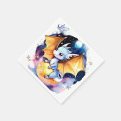 Roaring Good Time: Dragon Baby Dusche Serviette (Ecke)