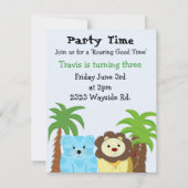 Roaring Good Time Party Einladung (Vorderseite)