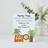 Roaring Good Time Party Einladung (Stehend Vorderseite)