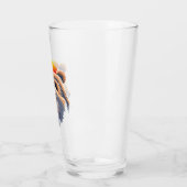 Roaring Grizzly Bär Face Glas (Links)