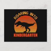 Roaring in den KinderGarten zurück zur Schule Postkarte (Vorderseite)