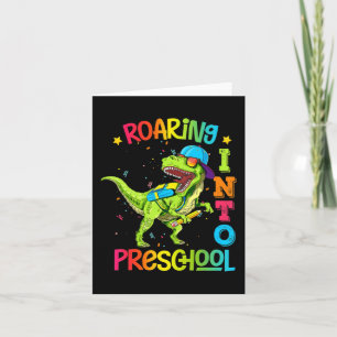 Roaring in der Vorschule Dinosaurier Lehrer Pre K Karte