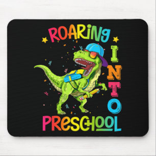 Roaring in der Vorschule Dinosaurier Lehrer Pre K  Mousepad