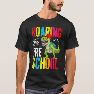 Roaring in der Vorschule Dinosaurier Lehrer Pre K  T-Shirt
