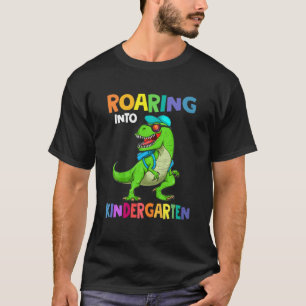 Roaring in Kindergarten Dinosaurier Trex zurück zu T-Shirt