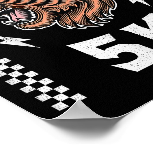 Roaring Into 5k Tiger Back To School Kid Im Ready Poster (Ecke)