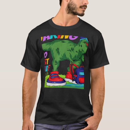 Roaring into First Grade Dinosaur Rex Back to Scho T-Shirt (Vorderseite)