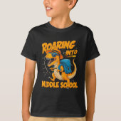 Roaring Into Middle School – Back-to-School T-Shirt (Vorderseite)