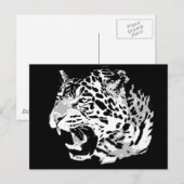 Roaring Jaguar Postkarte (Vorne/Hinten)