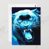 Roaring Jaguar Postkarte (Vorne/Hinten)