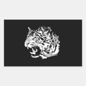 Roaring Jaguar Rectangle Stickers (Vorderseite)