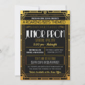Roaring Junior Prom der 1920er Jahre Einladung (Vorderseite)