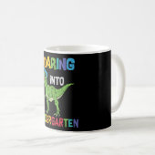 Roaring Kindergarten Back School T rex Dinosaurier Kaffeetasse (VorderseiteRechts)