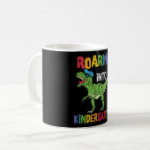 Roaring Kindergarten Back School T rex Dinosaurier Kaffeetasse (Vorderseite Links)