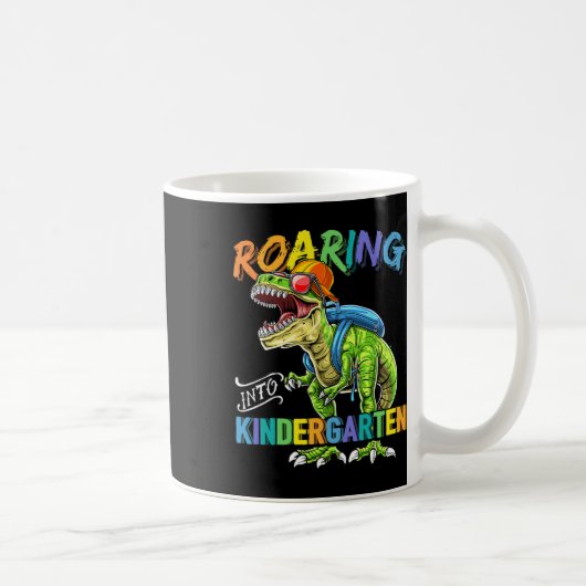 Roaring Kindergarten Dinosaurier T Rex CK to Schoo Kaffeetasse (Rechts)