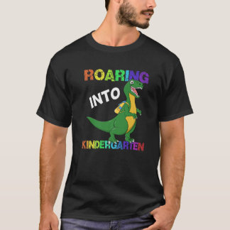 Roaring Kindergarten Dinosaurier zurück in die Sch T-Shirt