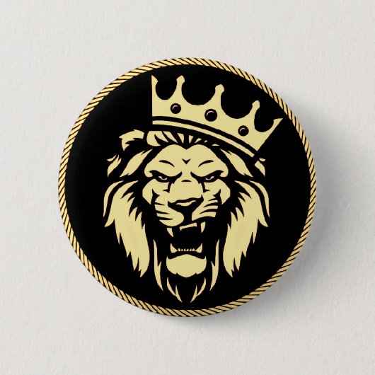 Roaring King Lion Button (Vorderseite)