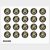 Roaring King Lion Sticker (Blatt)