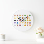 Roaring Kitty 35 Emoji Timeline GME MOASS DFV meme Große Wanduhr (Zuhause)