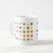 Roaring Kitty 35 Emoji Timeline GME MOASS DFV meme Kaffeetasse (Vorderseite Links)