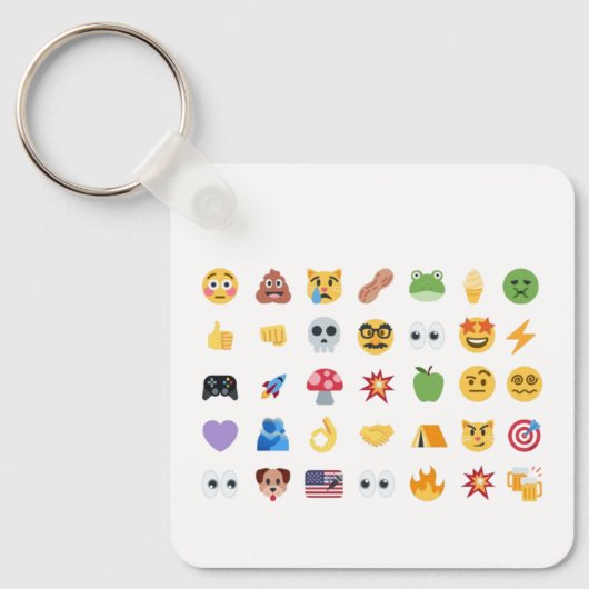 Roaring Kitty 35 Emoji Timeline GME MOASS DFV meme Schlüsselanhänger (Vorderseite)