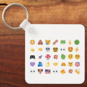 Roaring Kitty 35 Emoji Timeline GME MOASS DFV meme Schlüsselanhänger (Vorderseite)