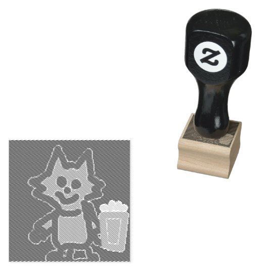 Roaring Kitty Counting Tiger Popcorn Gummistempel (Stempel)