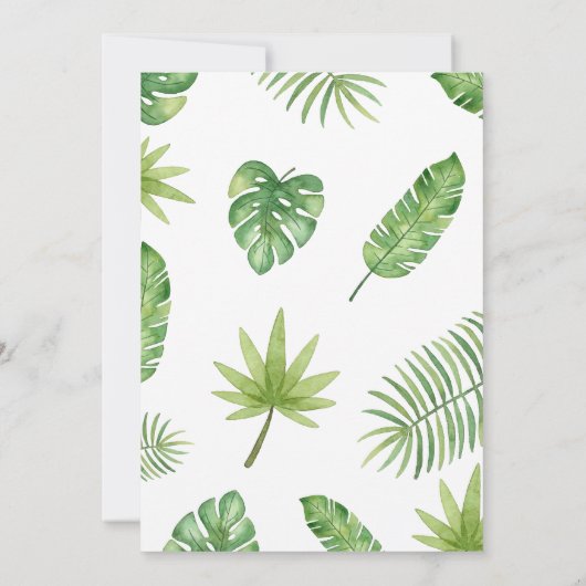 Roaring Lion Baby Dusche Einladung (Rückseite)